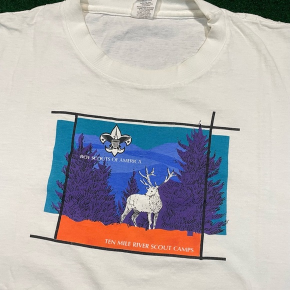 Vintage 1990s Boy Scouts T-Shirt - Picture 2 of 3